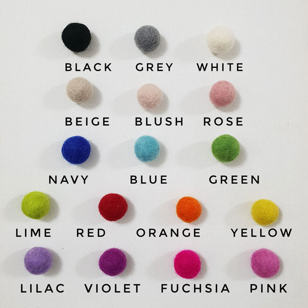 Felt Ball Garlands