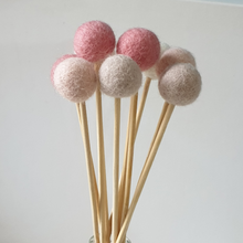 Load image into Gallery viewer, Blush Pom Pom Flowers, Felt Ball Bouquet Room Decor