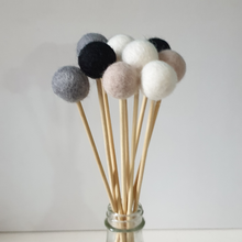 Load image into Gallery viewer, Custom Pom Pom Flowers, Felt Ball Bouquet Room Decor