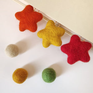 Custom Star Pom Pom Paperclips - Felt Ball Stationary Bookmarks