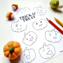 Load image into Gallery viewer, A5 Halloween Colouring Postcards - 4 pack