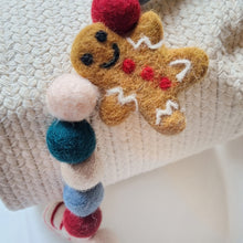 Load image into Gallery viewer, Custom Christmas Advent Calendar Countdown Pom Pom Garland - Felt Ball Nursery Decor