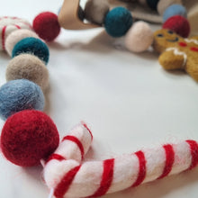 Load image into Gallery viewer, Custom Christmas Advent Calendar Countdown Pom Pom Garland - Felt Ball Nursery Decor