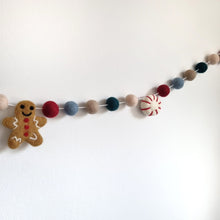 Load image into Gallery viewer, Custom Christmas Advent Calendar Countdown Pom Pom Garland - Felt Ball Nursery Decor