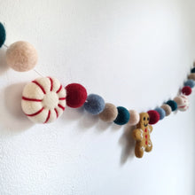 Load image into Gallery viewer, Custom Christmas Advent Calendar Countdown Pom Pom Garland - Felt Ball Nursery Decor