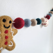 Load image into Gallery viewer, Custom Christmas Advent Calendar Countdown Pom Pom Garland - Felt Ball Nursery Decor