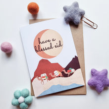 Load image into Gallery viewer, Eid Mubarak - A6 Camel Landscape Greeting Card