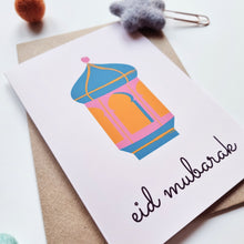 Load image into Gallery viewer, Eid Mubarak - A6 Lantern Greeting Card