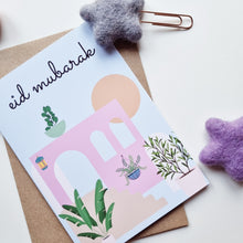 Load image into Gallery viewer, Eid Mubarak - A6 Pack of 4 Greeting Cards