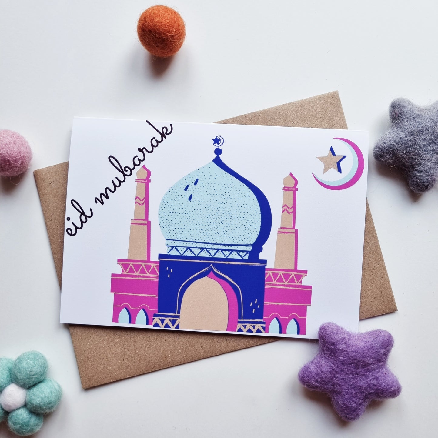 Eid Mubarak - A6 Mosque Greeting Card