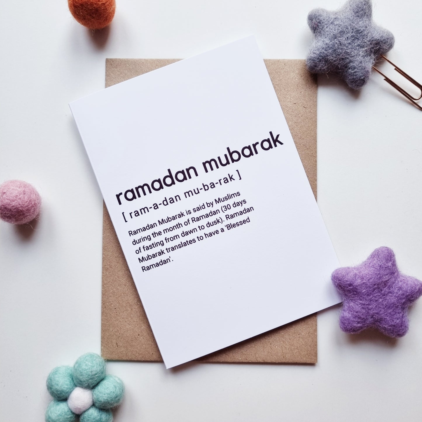 Ramadan and Eid Mubarak - A6 Pack of 8 Greeting Cards