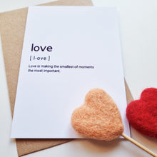 Load image into Gallery viewer, Love - A6 Typography Greeting Card