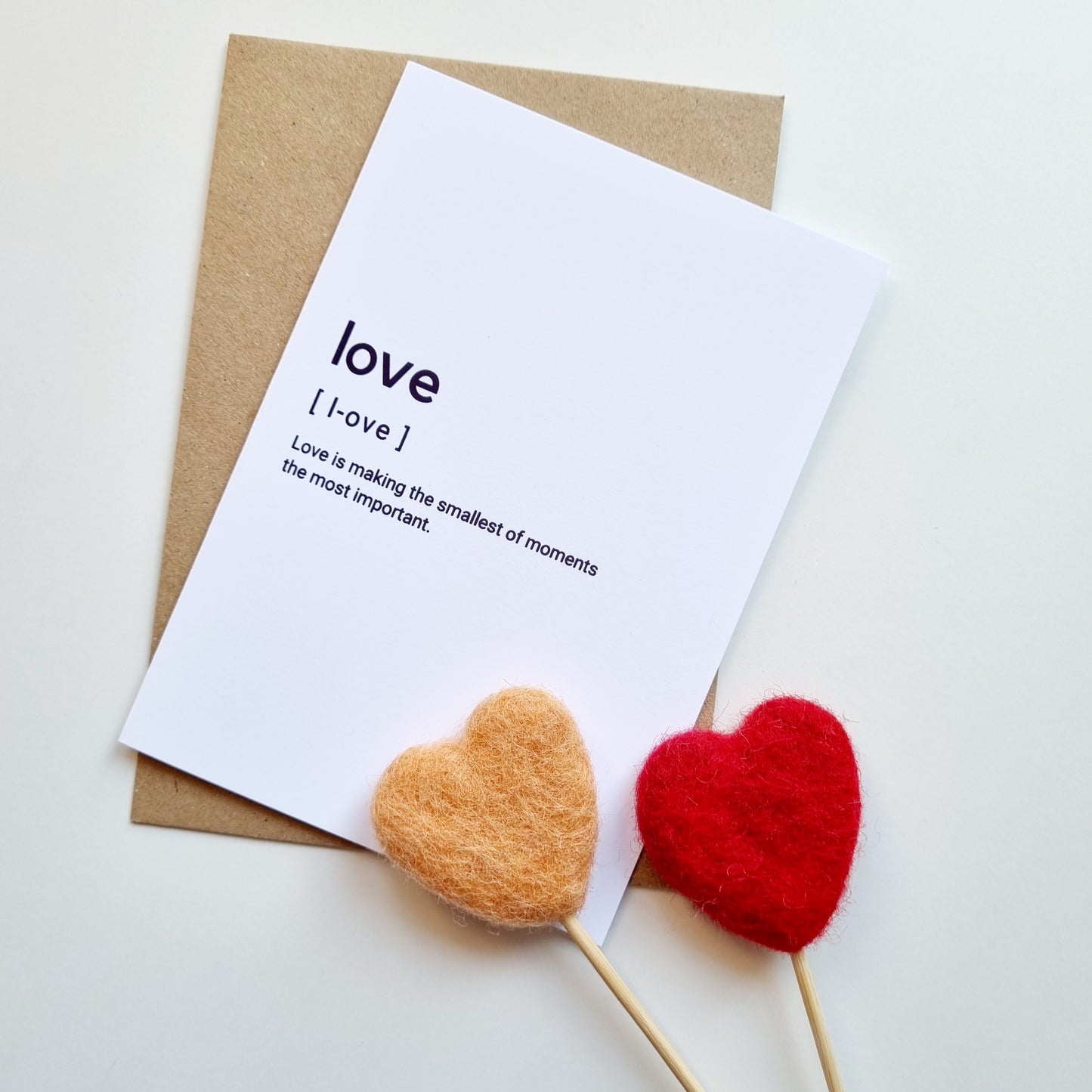 Love - A6 Typography Greeting Card
