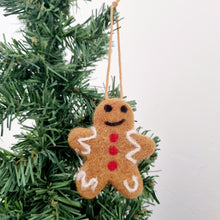 Load image into Gallery viewer, Felted Christmas Gingerbread - Christmas Tree Decor