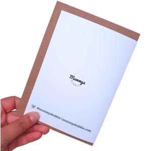 Hug in a Card - A6 Monochrome Typo Greeting Card