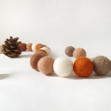 Load image into Gallery viewer, Acorn Pom Pom Garland - Felt Ball Nursery Decor