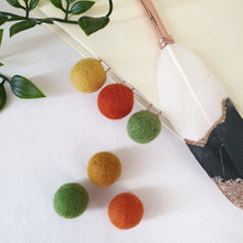 Load image into Gallery viewer, Autumn Pom Pom Paperclips - Felt Ball Stationary Bookmarks