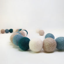 Load image into Gallery viewer, Bluebell Pom Pom Garland - Felt Ball Nursery Decor