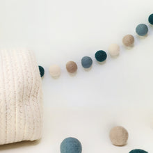 Load image into Gallery viewer, Bluebell Pom Pom Garland - Felt Ball Nursery Decor