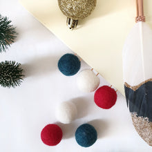 Load image into Gallery viewer, Christmas Pom Pom Paperclips - Felt Ball Stationary Bookmarks