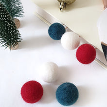 Load image into Gallery viewer, Christmas Pom Pom Paperclips - Felt Ball Stationary Bookmarks