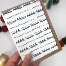 Load image into Gallery viewer, Falala - A6 Monochrome Typo Greeting Card