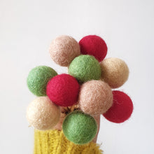 Load image into Gallery viewer, Holly Pom Pom Flowers, Felt Ball Bouquet Room Decor