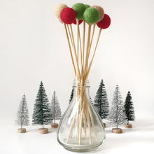 Load image into Gallery viewer, Holly Pom Pom Flowers, Felt Ball Bouquet Room Decor