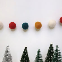 Load image into Gallery viewer, Jingle Bells Pom Pom Garland - Felt Ball Nursery Decor