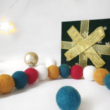 Load image into Gallery viewer, Jingle Bells Pom Pom Garland - Felt Ball Nursery Decor