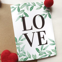 Load image into Gallery viewer, Love - A6 Botanical Watercolour Greeting Card