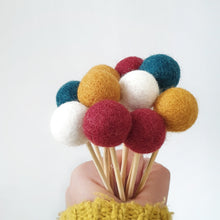 Load image into Gallery viewer, Merry Pom Pom Flowers, Felt Ball Bouquet Room Decor