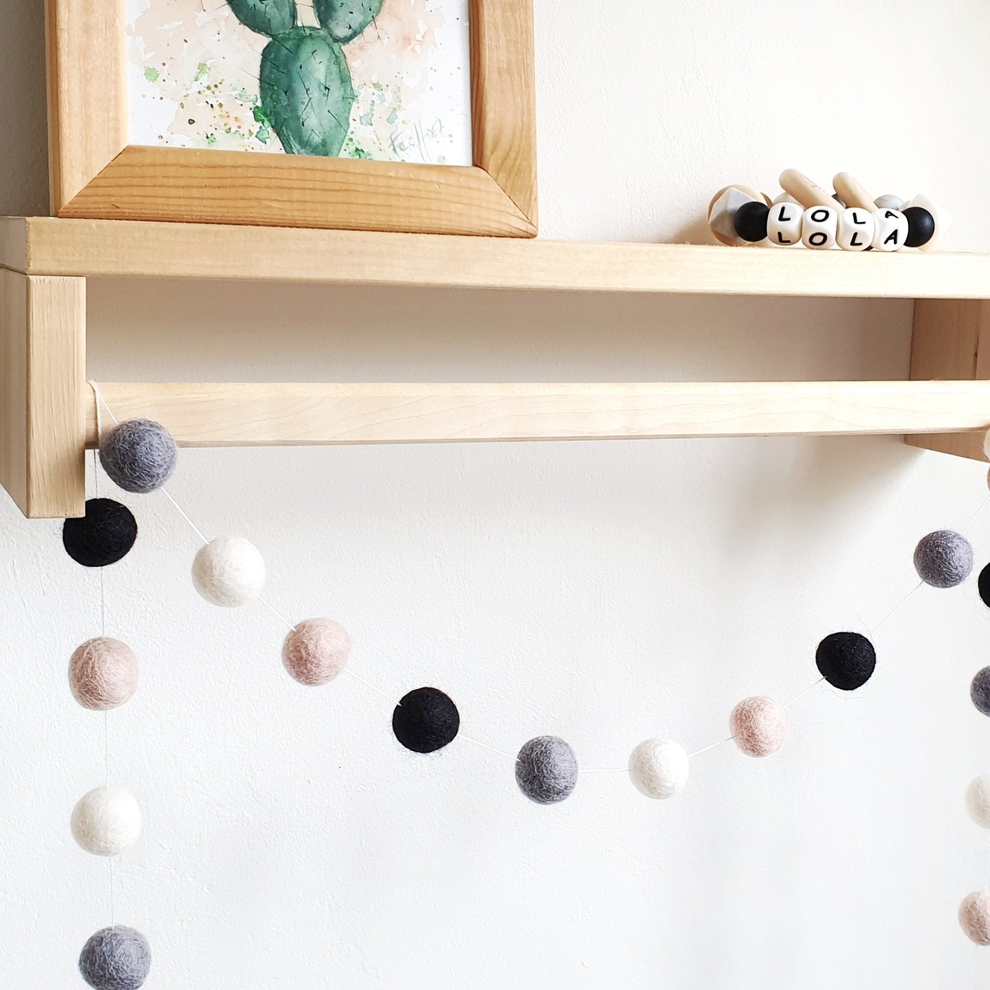 Custom Pom Pom Garland - Felt Ball Nursery Decor