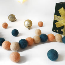 Load image into Gallery viewer, Sugarplum Pom Pom Garland - Felt Ball Nursery Decor