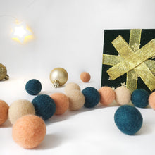 Load image into Gallery viewer, Sugarplum Pom Pom Garland - Felt Ball Nursery Decor