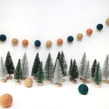 Load image into Gallery viewer, Sugarplum Pom Pom Garland - Felt Ball Nursery Decor