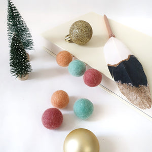 Wonderland Pom Pom Paperclips - Felt Ball Stationary Bookmarks