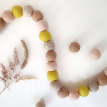 Load image into Gallery viewer, Daffodil Pom Pom Garland - Felt Ball Nursery Decor